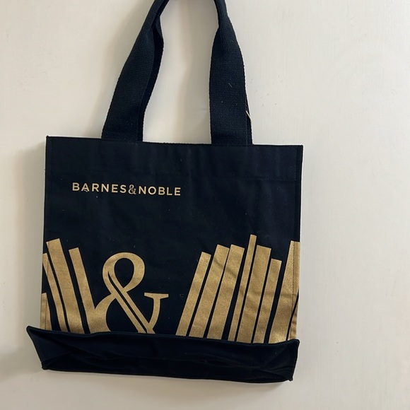 Barns and noble Black Canvas Tote - Picture 7 of 9